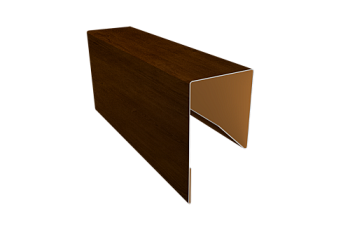 Планка П-образная заборная 17 Grand Line 0,4 Print Premium Golden Wood Intense FTC (2м)