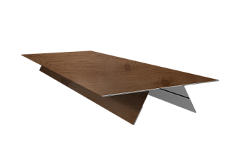 Планка стыковочная составная верхняя 0,45 Print Premium Pine Wood Fresh (3м)