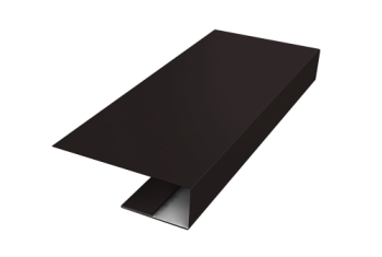 J-Профиль 12мм Grand Line 0,5 Satin с пленкой RAL 9005 черный (2м)