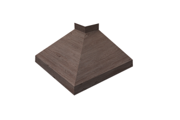 Угол отлива внешний 200 Grand Line 0,45 Print Elite с пленкой White Wood TwinColor