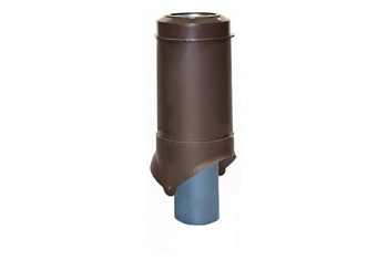 Выход канализации Krovent Pipe-VT 125/100 изолированный коричневый