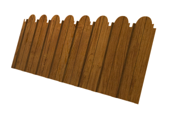 Профнастил C10A фигурный Grand Line 0,45 Print-Double Elite Golden Wood
