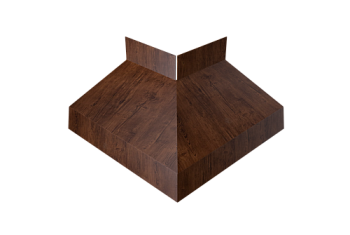 Угол отлива внешний 50 Grand Line 0,45 Print Elite с пленкой Cherry Wood TwinColor