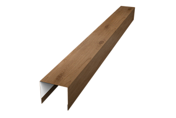 Стойка боковая крепежная для забора жалюзи Palermo Grand Line 0,45 Print Premium Pine Wood Fresh (2м)