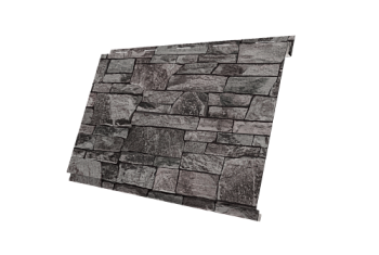 Софит металлический Вертикаль 0,2 classic Grand Line 0,45 Print Elite с пленкой Fine Stone TwinColor