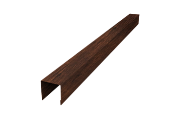 Планка вертикальная лицевая для забора жалюзи Palermo Grand Line 0,45 Print-Double Premium Cherry Wood Dark F (3м)