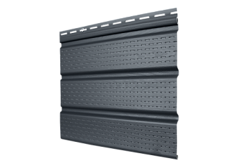 Софит Premium Acryl Grand Line полностью перфорированный графит (3,0м)