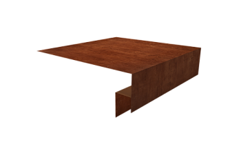 Планка околооконная сложная Экобрус Grand Line 250х50х25 0,45 Print Elite Rowan TwinColor (3м)