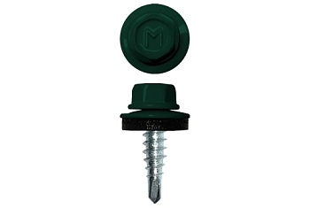 Саморез по металлу Daxmer  4,8х19 RAL 6005 (5000) сверло №2