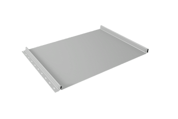 Кликфальц Grand Line 0,45 Drap TX с пленкой на замках RAL 7047 телегрей 4