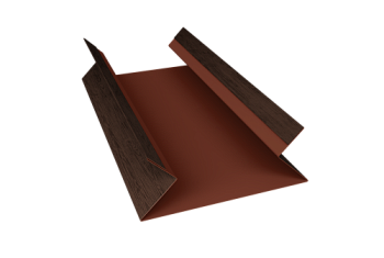Планка угла внутреннего составная верхняя 0,45 Print Premium Antique Wood TwinColor (2м)
