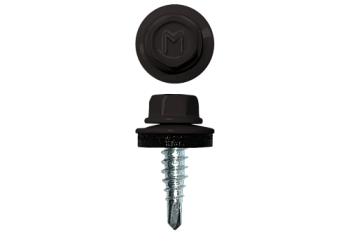 Саморез по металлу Daxmer 4,8х19 RAL 8019 (250) сверло №2