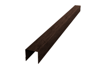 Планка вертикальная обратная для забора жалюзи Palermo Grand Line 0,45 Print-Double Premium Antique Wood (2м)