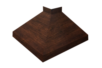 Угол отлива внешний 200 Grand Line 0,4 Print Premium с пленкой Cherry Wood Dark FTC