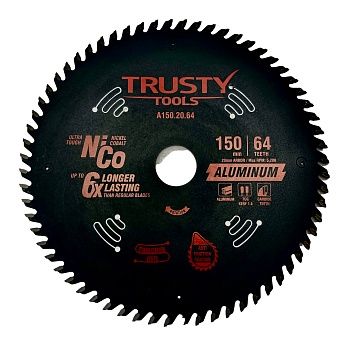 Диск пильный Trusty-Tools Aluminum по алюминию 150х20 64T