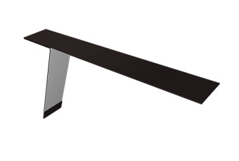 Планка карнизная фальц 130х80 Grand Line 0,5 Satin Matt TX RAL 9005 черный (2м)