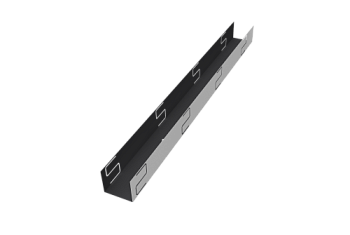 Крепежный вкладыш универсальный для забора жалюзи Milan Slim Grand Line 0,5 Satin RAL 9005 черный (2м)