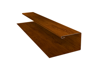 Планка П-образная Блок-Хаус new Grand Line 0,45 Print-Double Premium Golden Wood Intense F (3м)