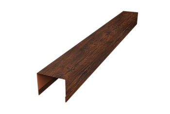Нащельник 25х35 для забора жалюзи к ламели 125 Texas Grand Line 0,45 Print Premium Cherry Wood Dark FTC (L1,5)