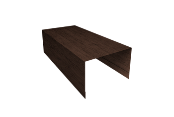 Крышка для забора из сайдинга Блок-хаус new Grand Line 0,45 Print-Double Premium Antique Wood (3м)