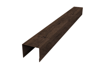 Крышка для забора жалюзи Palermo Grand Line 0,45 Print Elite Antique Wood TwinColor (3м)