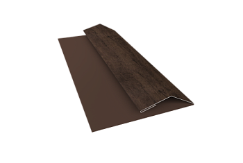 Планка финишная Блок-Хаус new Grand Line 0,45 Print Elite Antique Wood TwinColor (3м)