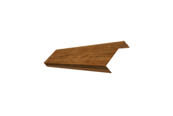 Ламель обратная 100 забора жалюзи Texas Grand Line 0,45 Print Elite Golden Wood TwinColor