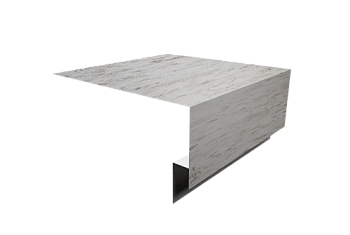 Планка околооконная сложная Экобрус Grand Line 250х75х25 0,45 Print Elite Snow Wood TwinColor (2м)