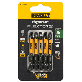 TX25 57 мм биты для шуруповерта Extreme FlexTorq (5 шт)