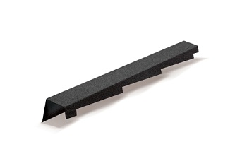 Планка торцевая левая для композитной черепицы Metrotile серая (1,25м)