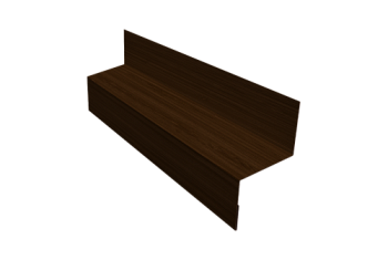 Отлив межэтажный 35 Grand Line 0,45 Print Elite Choco Wood TwinColor (3м)