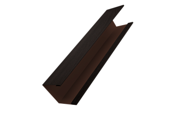 Крышка для забора жалюзи Milan Slim Grand Line 0,45 Print Elite Coffee Wood TwinColor (3м)
