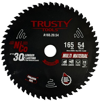Диск пильный Trusty-Tools Multi Material 165х20 54T