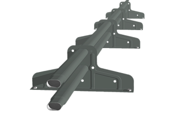 Снегозадержатель Стандарт Т4 d 40х20 RAL 7005 (3м)
