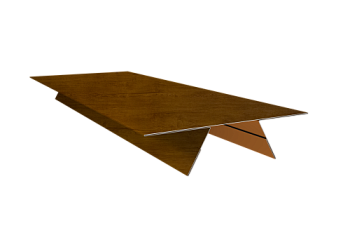 Планка стыковочная составная верхняя 0,45 Print Premium Golden Wood Intense FTC (2м)