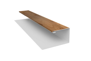 Планка П-образная Блок-Хаус new Grand Line 0,45 Print Premium Pine Wood Fresh (3м)