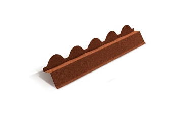 Планка карнизная для композитной черепицы Metrotile Romana терракотовый (1,1м)