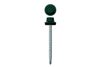 Саморез кровельный Daxmer 4,8х60 (100шт) сверло №1 RAL 6005