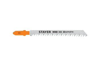 Полотно для электролобзика Stayer Professional T111C 75х3мм, по дереву, ДВП, ДСП, Т-хвостовик, HCS сталь, 2шт (15987-3_z02)