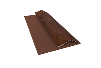 Планка финишная Блок-Хаус new Grand Line 0,45 Print Premium Cherry Wood Fresh TwinColor (3м)