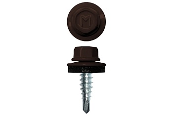 Саморез по металлу Daxmer  4,8х19 RAL 8017 (5000) сверло №2