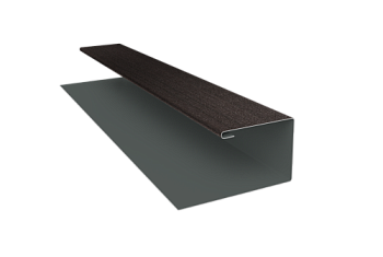 Планка П-образная Экобрус Grand Line 0,45 Print Elite Coffee Wood TwinColor (3м)