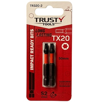 Биты ударные Trusty-Tools TX20 50 мм (2 шт)