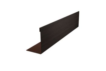 Нащельник 25х35 для забора жалюзи к ламели 125 Texas Grand Line 0,45 Print Elite Coffee Wood TwinColor (L2,0)
