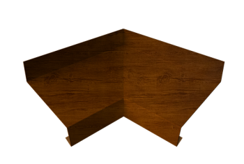 Угол отлива внутренний 70 Grand Line 0,4 Print Premium с пленкой Golden Wood Intense FTC