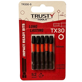 Биты ударные Trusty-Tools TX30 50 мм (5 шт)
