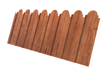 Профнастил C10A фигурный Grand Line 0,45 Print Premium Rowan Wood Intense FTC