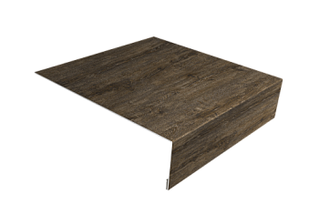 Планка лобовая/околооконная простая 190х50 Grand Line 0,45 Print Elite Nordic Wood TwinColor (3м)