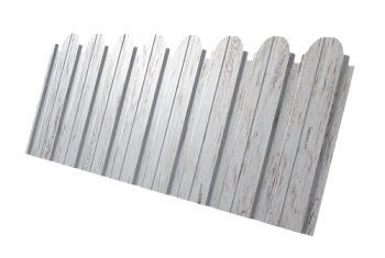 Профнастил C10B фигурный Grand Line 0,45 Print Elite Snow Wood TwinColor
