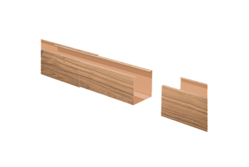 Соединитель профиля для КР Ш50/В50 Honey Wood Al 0,4